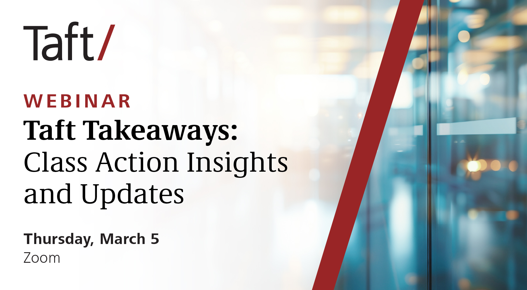 2026 Taft LIT Class Action Webinar Social FINAL